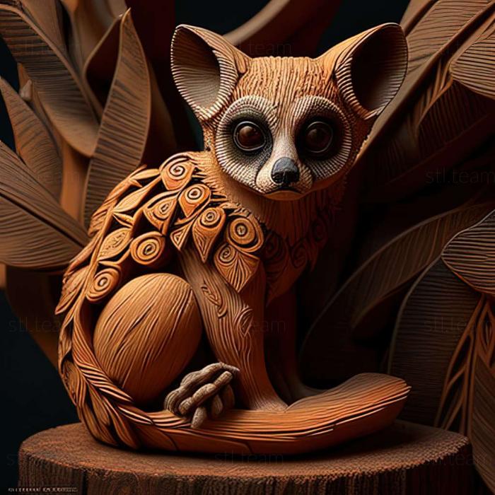 3D model Ptilocnemus lemur (STL)